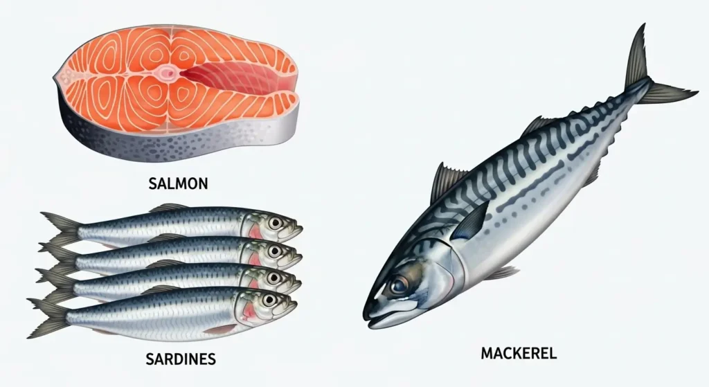 Fatty Fish (Salmon, Sardines, Mackerel)